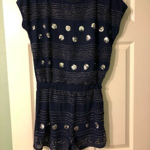 Navy Blue Romper
